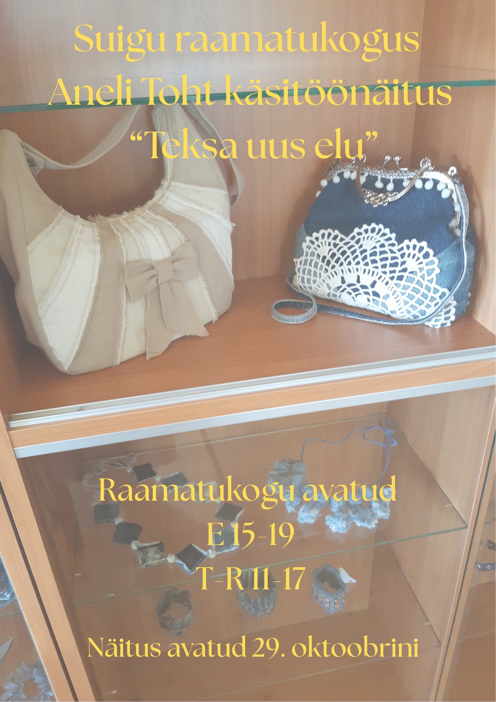 Suigu Raamatukogus Aneli Toht “Teksa uus elu.” 