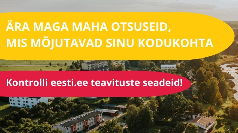 Kontrolli eesti.ee teavituste seadeid