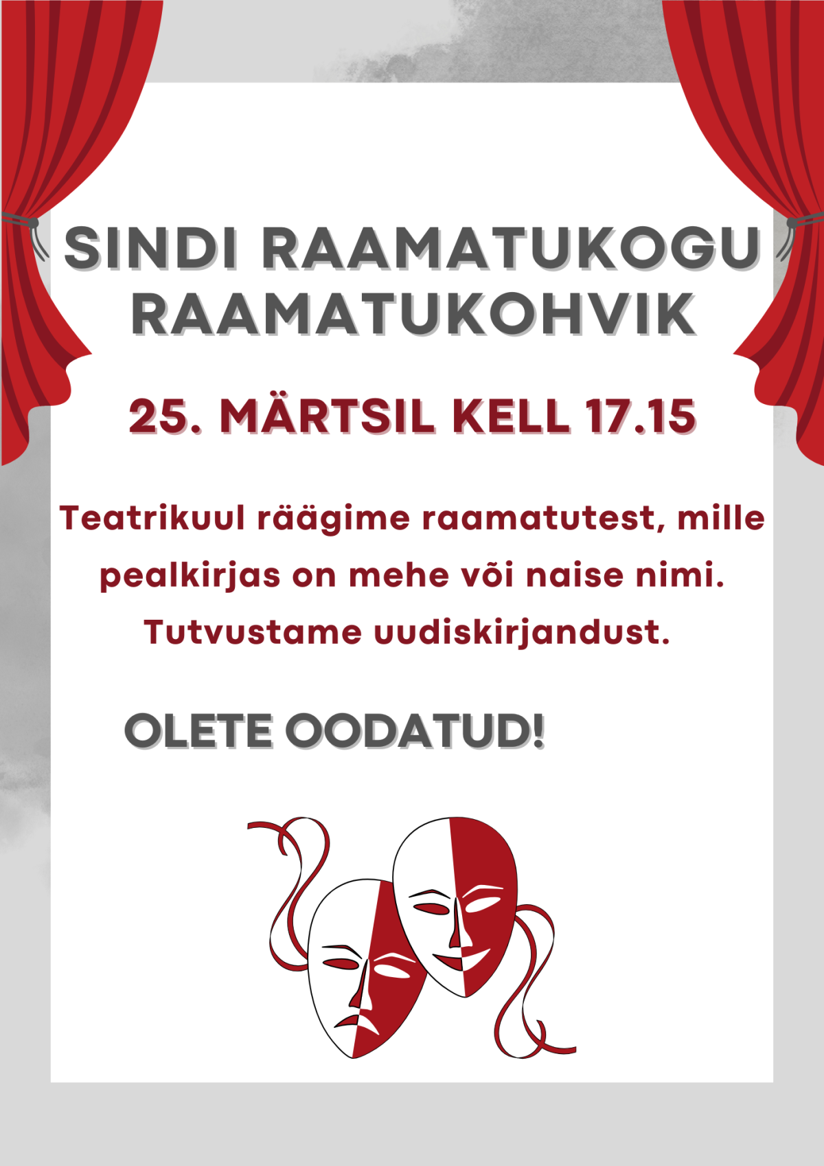 Raamatukohviku kuulutus
