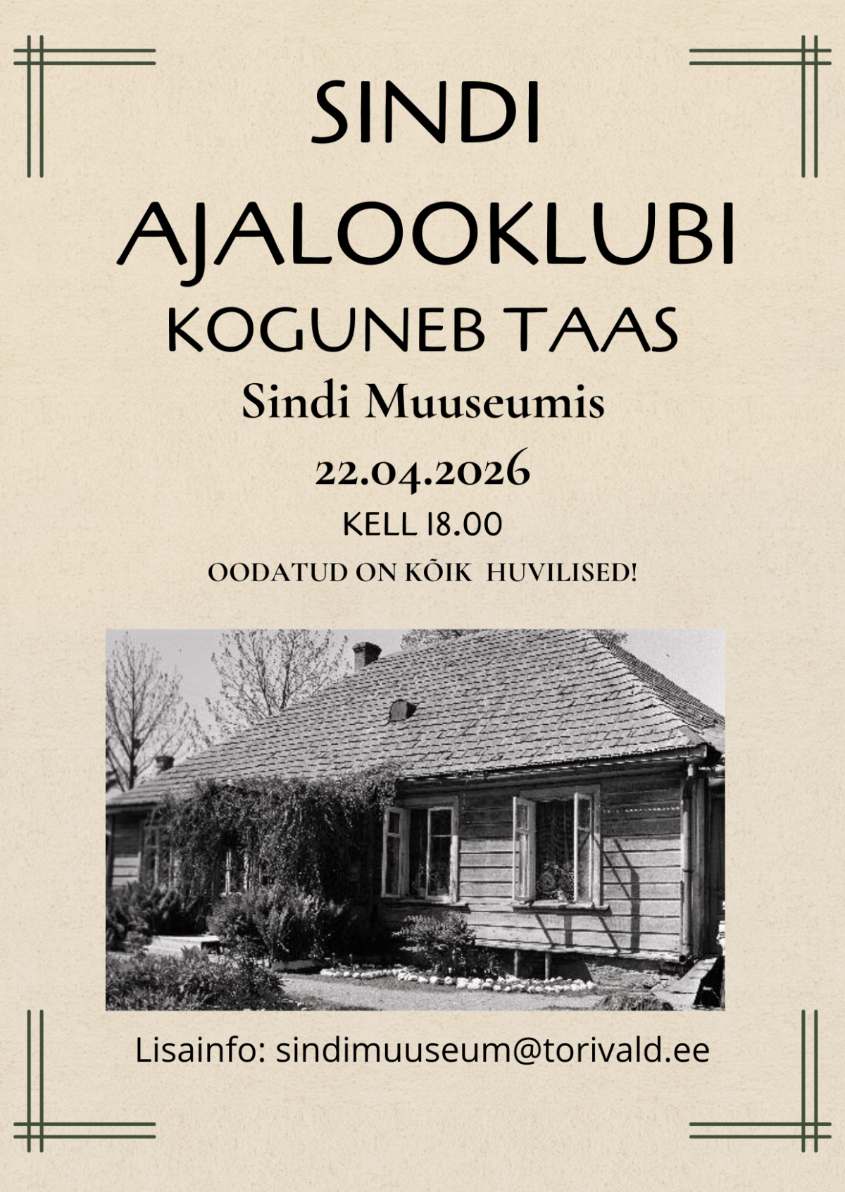 Sindi ajalooklubi kohtumine