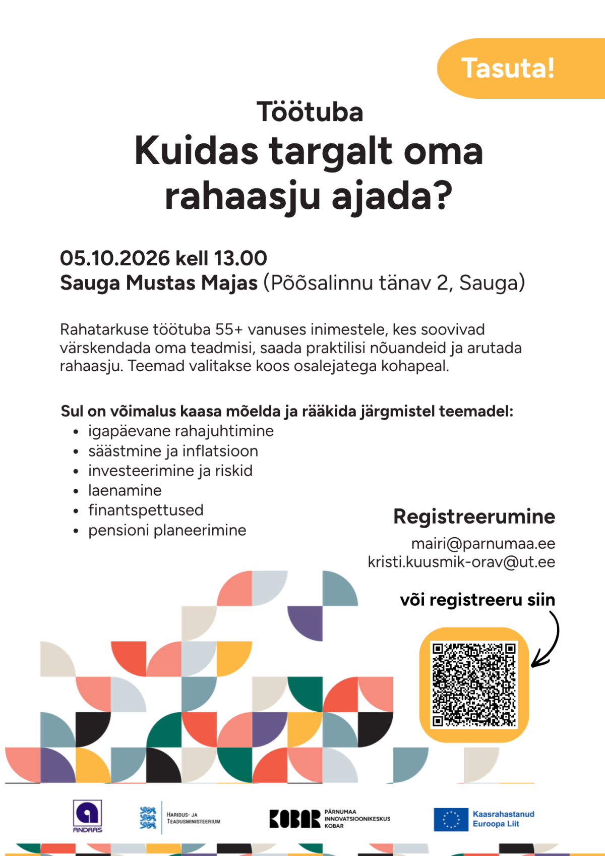 Rahatarkuse töötuba